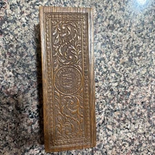 Antique Wheeler & Wilson Sewing Machines Carved Wooden Hinged Box