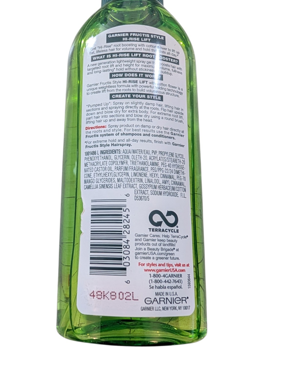 Garnier Fructis Body Boost Root Booster Weightless Volume Extreme Spray ~5oz