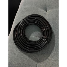Flexible 1/4 Inch Vinyl Tubing 25 FT Roll Black Plastic Hose Line New