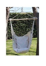 AMACA SEDIA A DONDOLO POLTRONA SOSPESA 1 POSTO CON TRAVERSE BIANCO (27591)