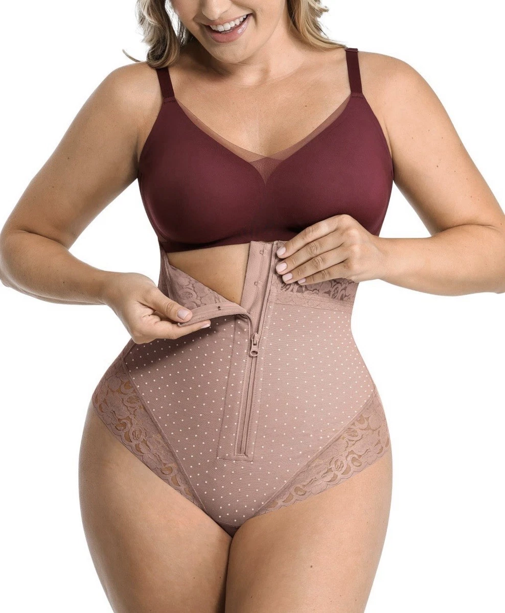 Perizoma Modellante Donna Vita Alta - Slip Contenitivo Senza Cuciture In Rete Traspirante - Pancera Guaina Per Pancia Piatta E Fianchi Sollevati - Nylon Ed Elastan - 3