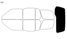 Computerized Custom PreCut 2Ply Window Tint Film Kit For 2000-2004 Nissan Xterra