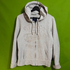 American Eagle Outfitters Womens Gray Full Zip Graphic Hoodie Sweatshirt Large