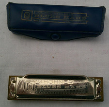 M Hohner Blues Harp Harmonica Key G Made In Germany w Case Tested