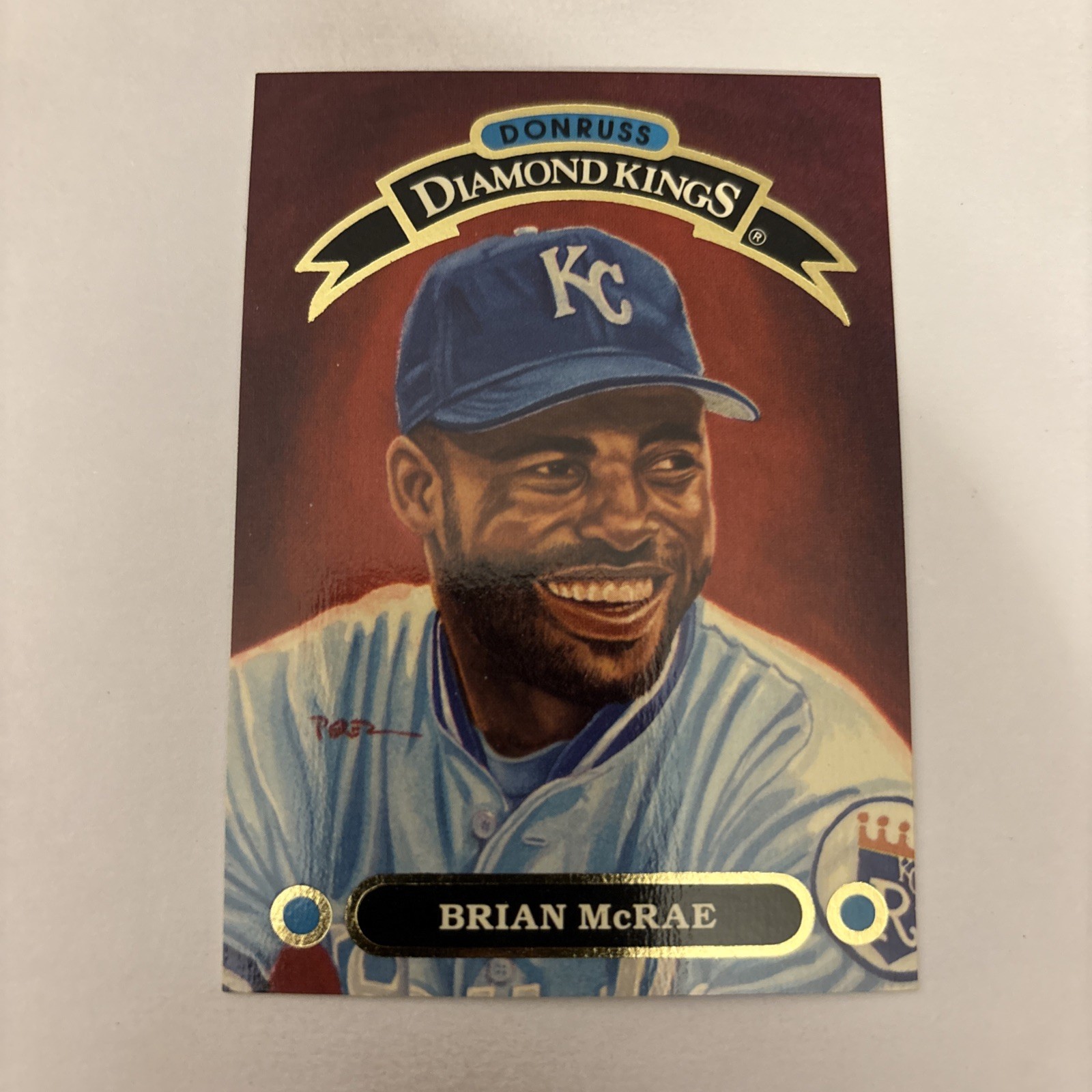 1992 Donruss - Diamond Kings Brian McRae #DK-16