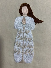 Embroidered  Angel, Finished, New, Completed