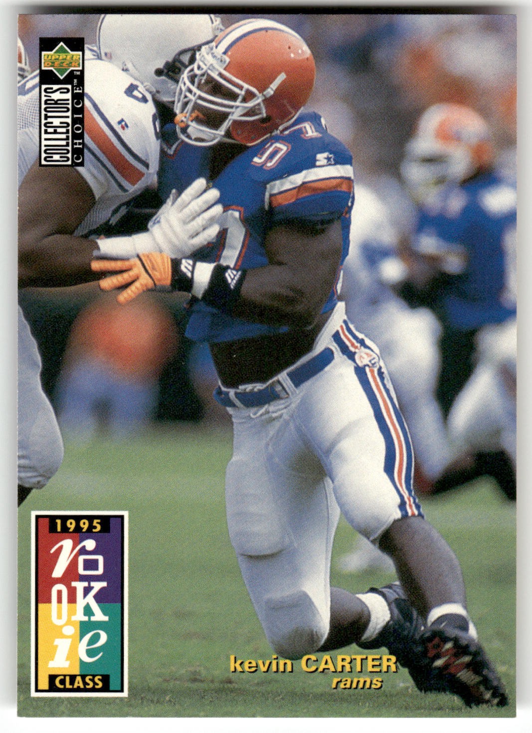 1995 Collector's Choice #6 Kevin Carter Player's Club St. Louis Rams RC