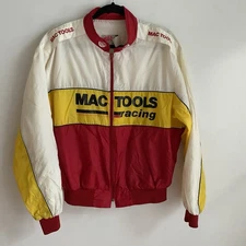 Vintage Mac Tools Racing Jacket Zip Up Lightweight Swingster Large
