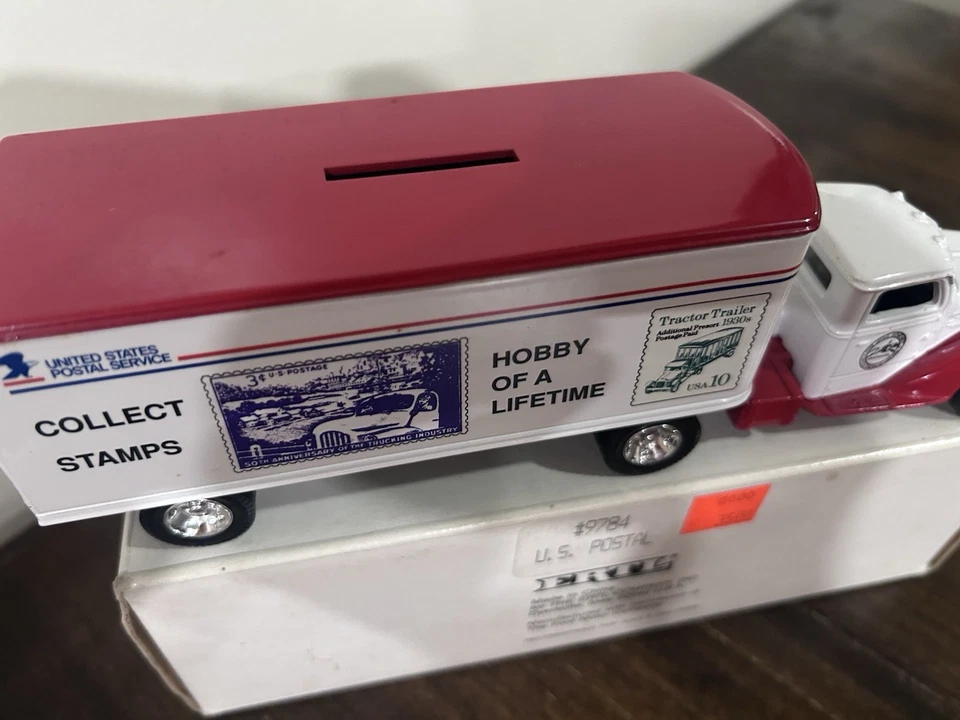 Ertl 1990 年美国邮政压铸卡车。 盒子 8.25 英寸长。 #9784。 1948 年钻石 T 汽车 — 第 4/4 张图片