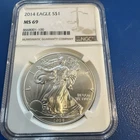2014 American Silver Eagle Coin - NGC MS69
