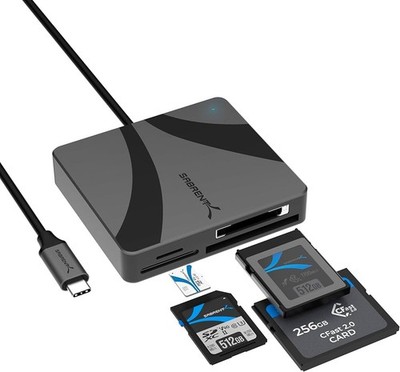 SABRENT CFexpress Type B & SD 4.0 Kartenleser USB-C CR-C4PM