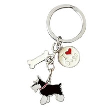 Dog Keychain,Lovely Dog Key-ring Portable Metal Keychain Keyring Key Decor Car K
