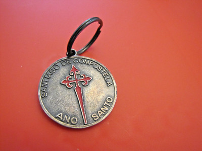 Santiago De Compostela Ano Santo Spain Keychain Cross Saint James Souvenir