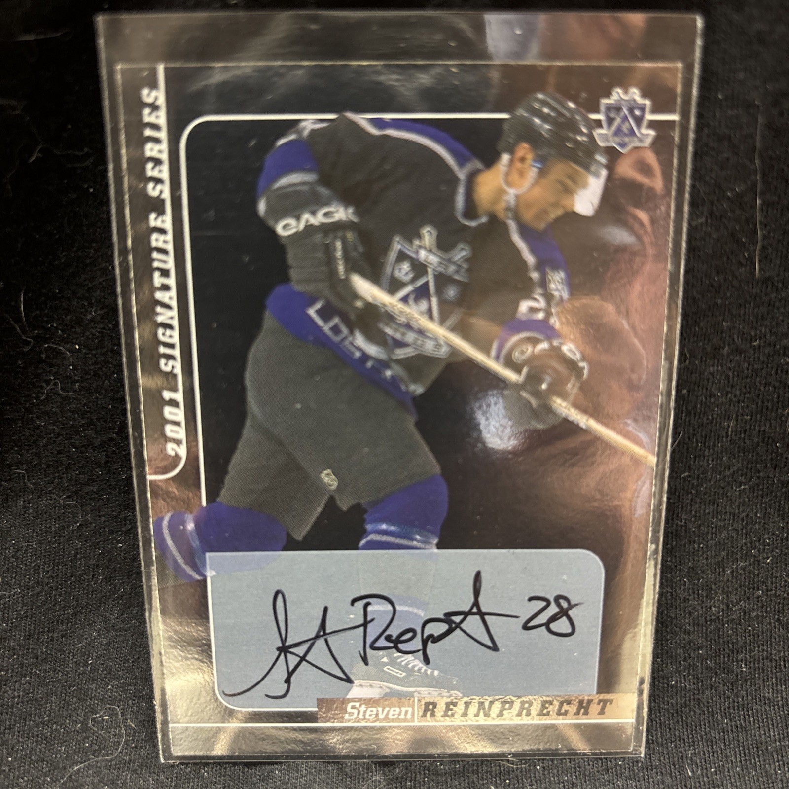 2000-2001 ITG Be A Player Signature Series Steven Reinprecht Auto LA Kings!!