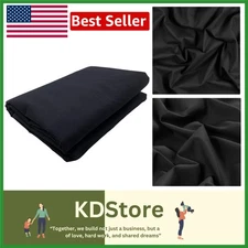 Black Cotton Muslin Fabric - 5 Yards for Draping & Crafting