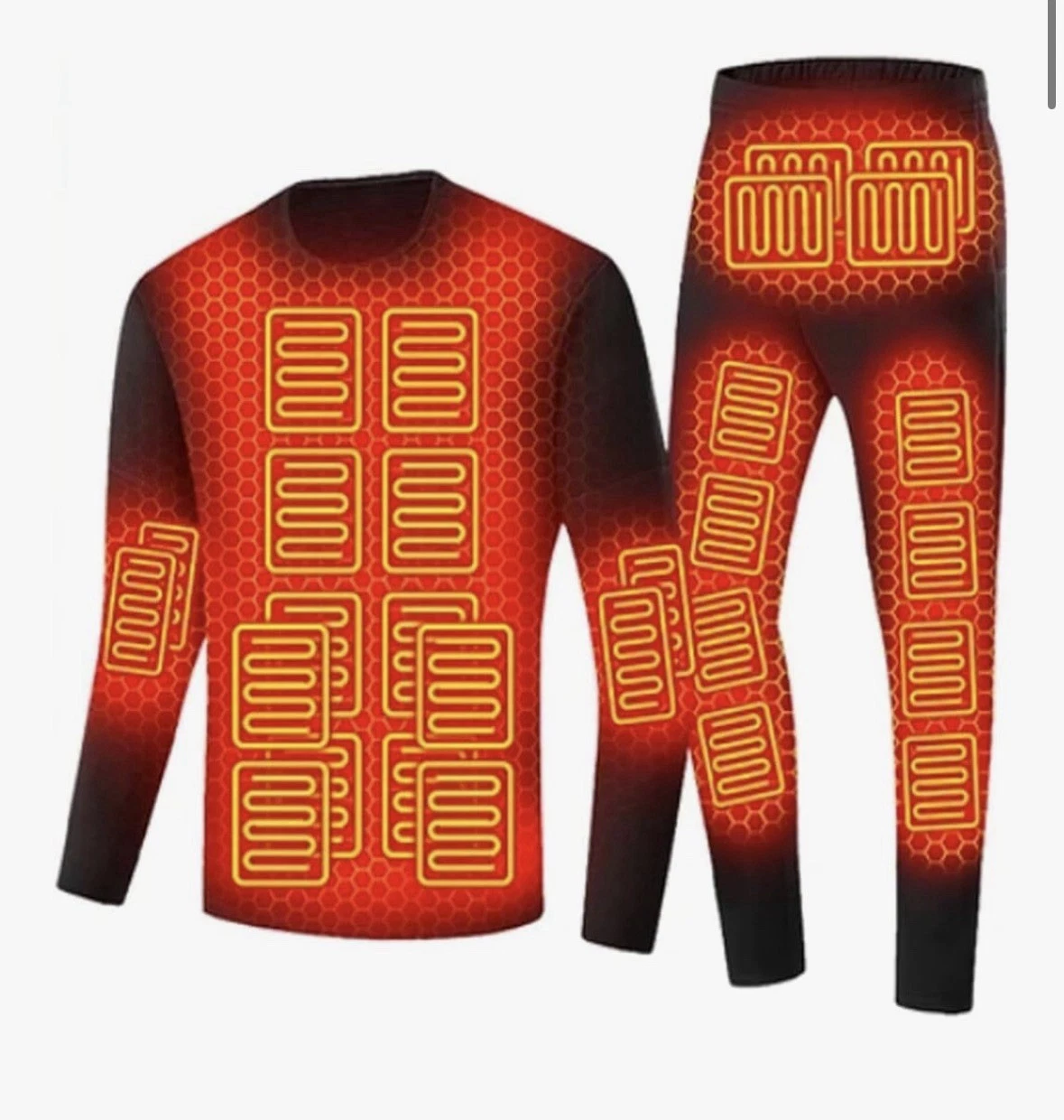 Men's Electric Heated Thermal Underwear Set with Power Bank USB Long Johns 4XL
Opens in a new window