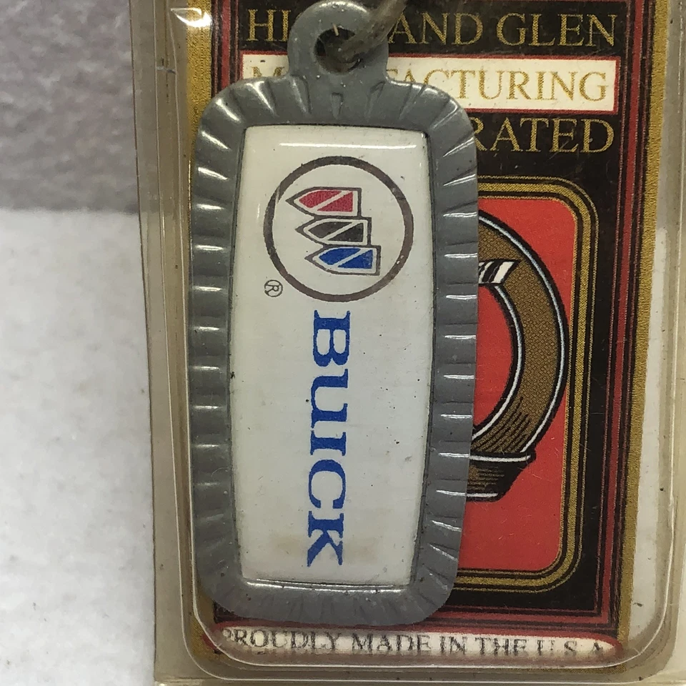 Buick Keychain Key Ring Highland Glen Mfg USA Made Original Package Vintage - Image 3 of 4