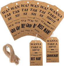 Funny Groomsmen Proposal Cards Set 2Pcs Best Man and 8Pcs Groomsmen Best Man Car