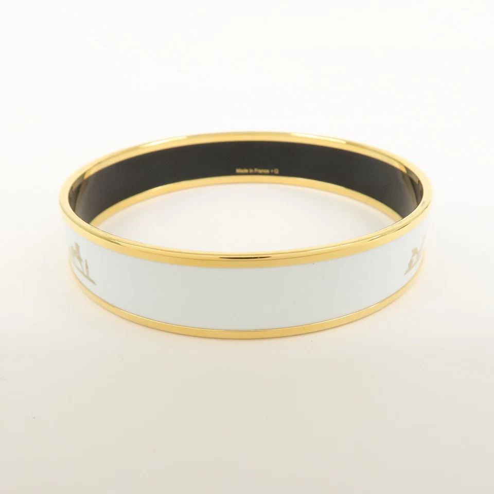 Brazalete Brazalete HERMES Email PM Blanco Auténtico Usado Envío Gratis Foto 2 de 4