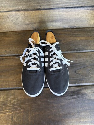 Adidas Neo Label Easy Vulc Low Top Black & White Sneakers Shoes Men Size 11.5