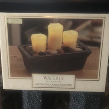 WAVERLY CELEBRATIONS DECORATIVE CANDLE FOUNTAIN NIB LARGE LED BATTERY OPERATED