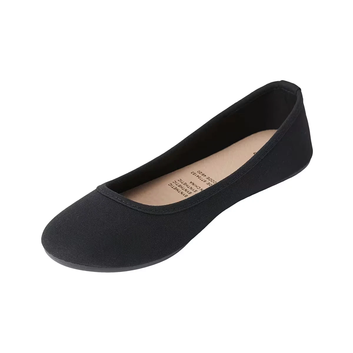 Women's Round Toe Ballet Flats Slip On Comfort Casual Shoes Synthetic