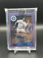 2022 Topps Kyle Lewis Purple Clearly Authentic  /10