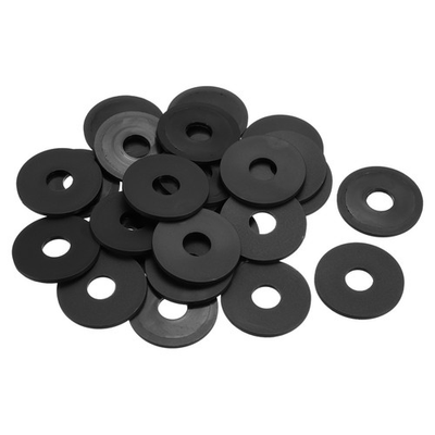 #ad 25Pcs M16 Nylon Flat Washers Plastic Washer 16mm ID 45mm OD 3mm Thick Black AU $22.48