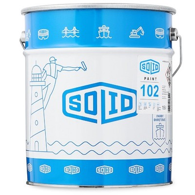 Solid Paint 102 Einkomponentiger Industrielack mit Korrosionsschutz 15 L RAL