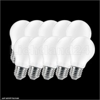 10Er Pack E27 Led Filament Birne Matt A60 - 6W (= 60W) 2700K WarmweißE GlüHlampe