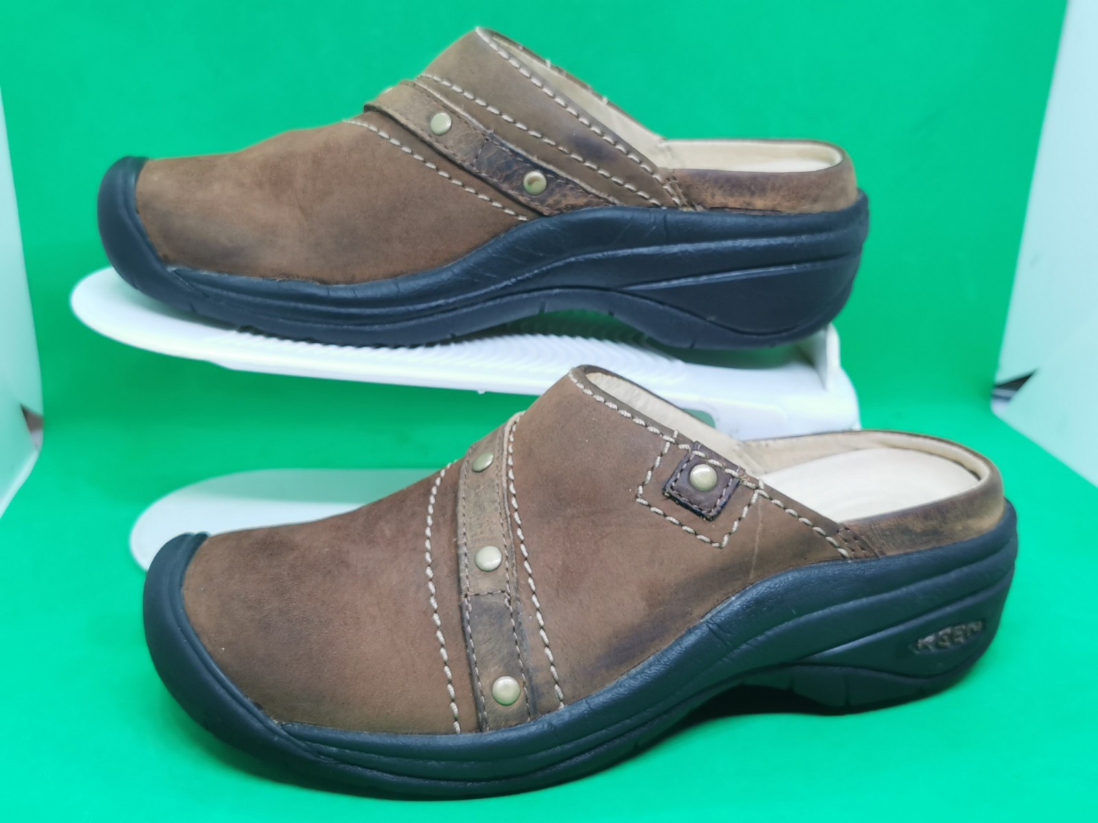 KEEN Chester Mules donna pelle marrone taglia 6