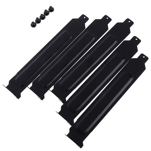 5pcs/lot Black metal slot covers dust filter blanking plate for PCI JwTSA Hc - Photo 3/8