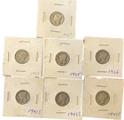 Mercury Silver Dimes 1920 P 1923 1925 1926 1941S 1943S 90% Silver Lot Of 7