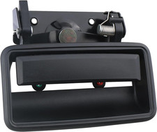 Metal Tailgate Handle Latch W/Bezel Black Compatible with Chevrolet Chevy GMC Tr