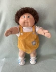CABBAGE PATCH KIDS  FUZZY HAIR  BLACK SIGNATURE NO DATE ORIGINAL OUTFIT DIAPER