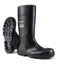Image of Dunlop Work-It Full Safety PVC Wellingtons Black Size 13