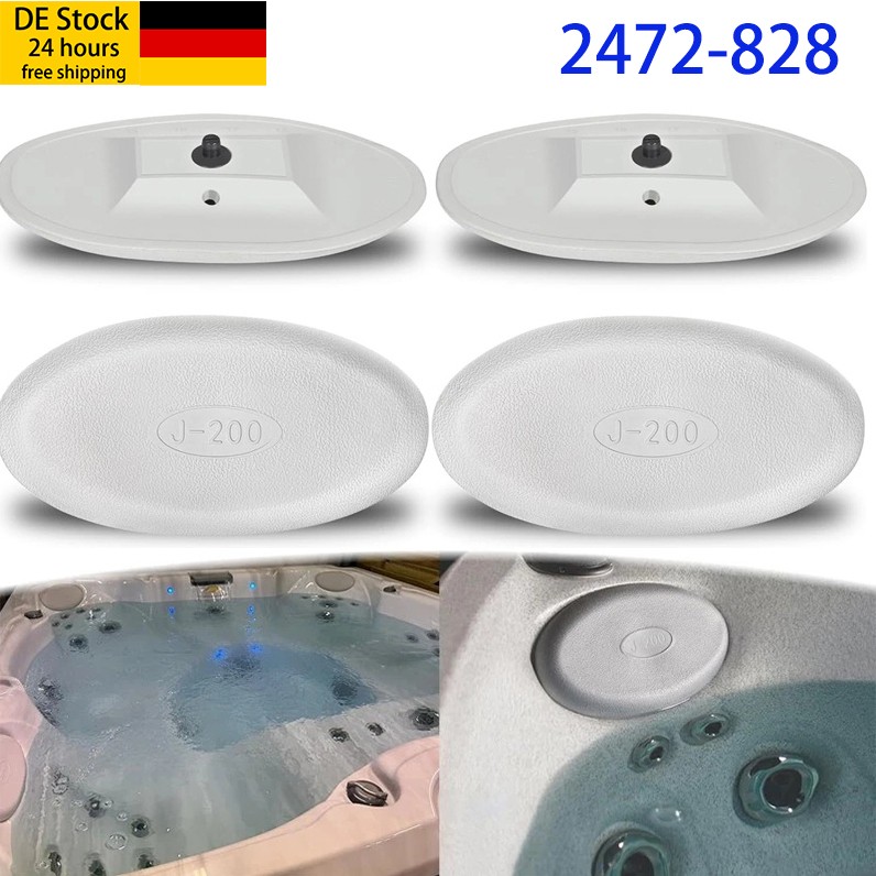 4pack 2472-828 Replacement Headrest Pillow for Jacuzzi All J-200 Series 2008+