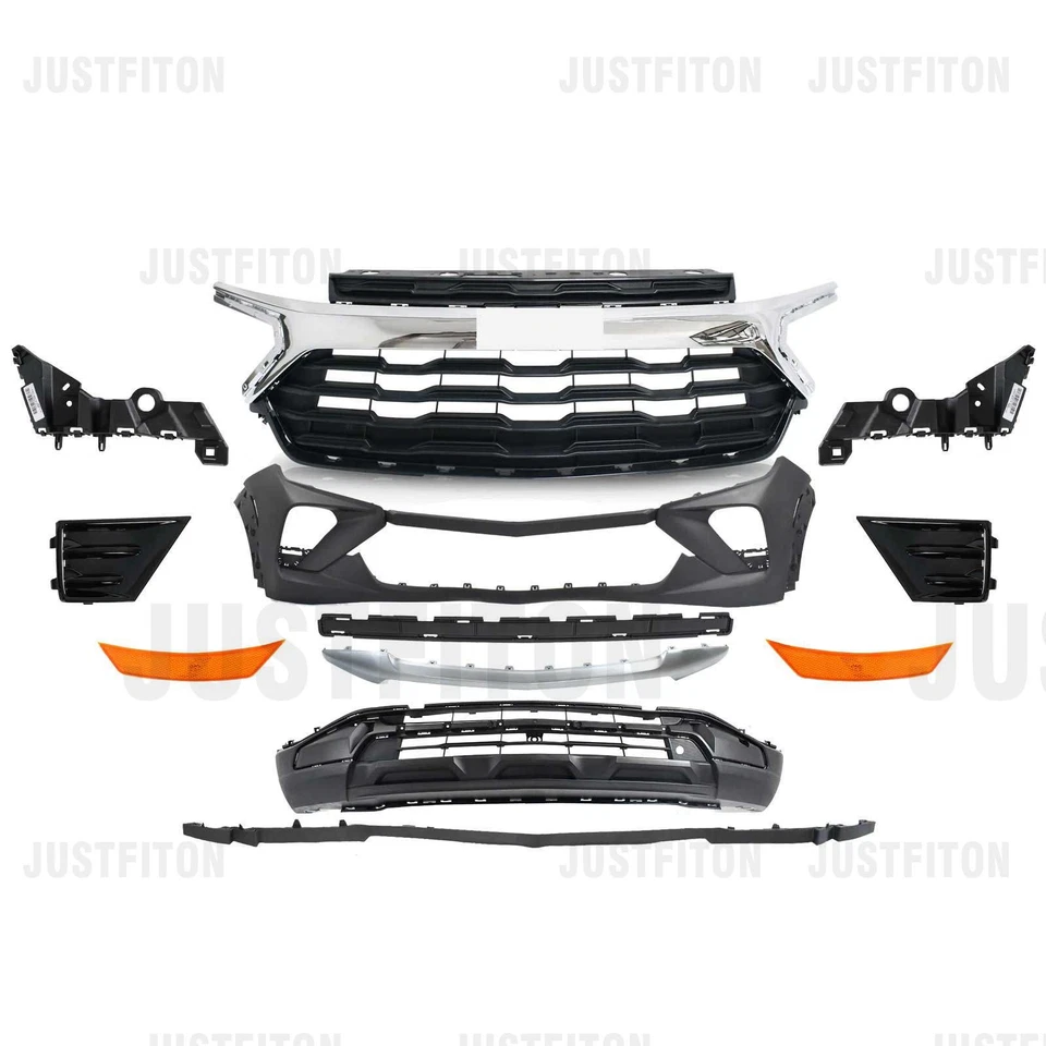 Kit de montaje de rejilla de cubierta de parachoques delantero para Chevy Trailblazer LT 2024 2025 Foto 2 de 4