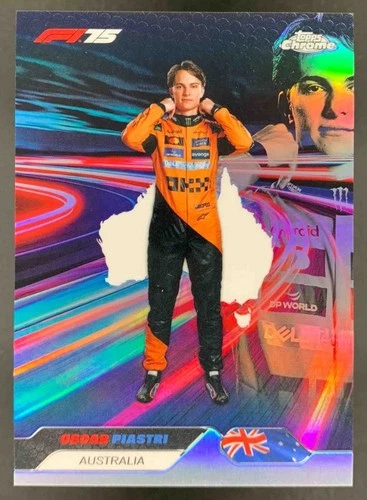 Oscar Piastri 2025 Topps Chrome Formula 1 Neon Nations