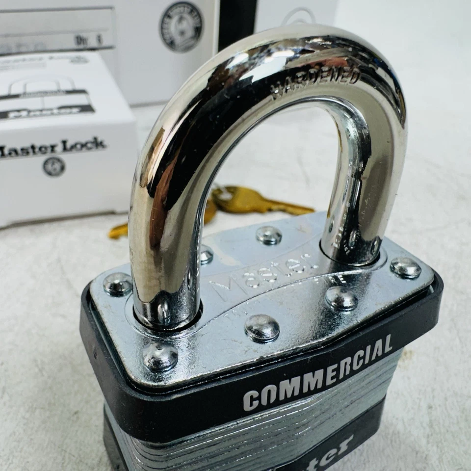 6 Pack - NEW Master Commercial Locks M15KALF Boron Carbide With Keys Alike A112 - Image 3 of 4