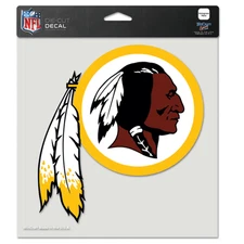 WASHINGTON REDSKINS LOGO 8"X8" COLOR DIE CUT DECAL BRAND NEW WINCRAFT 👀🏈