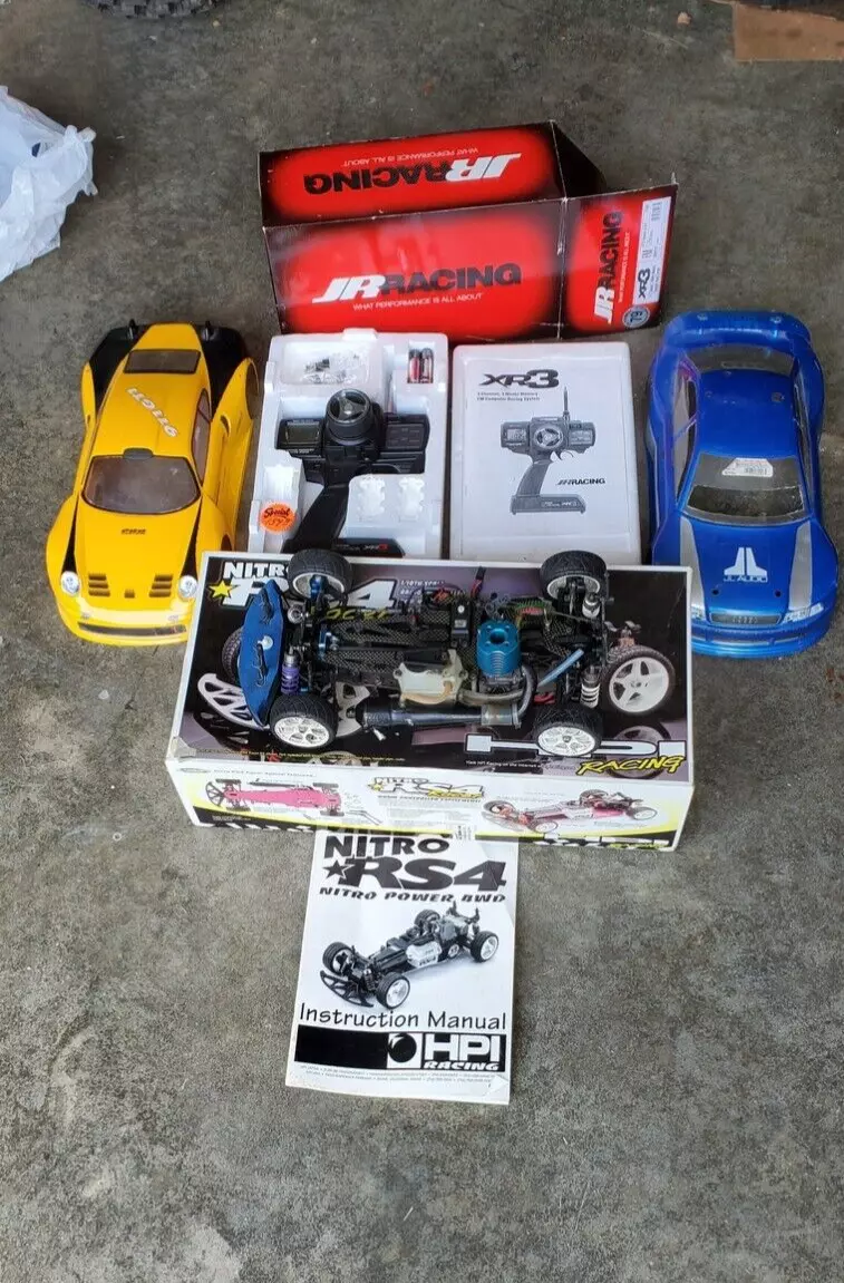 Vintage RC HPI RS4 Nitro has many upgrades box and manual eBay