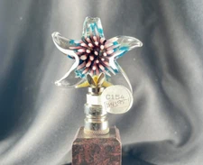 Lake Shore Finials Large Blue and Purple Starfish Crystal Lamp Finial