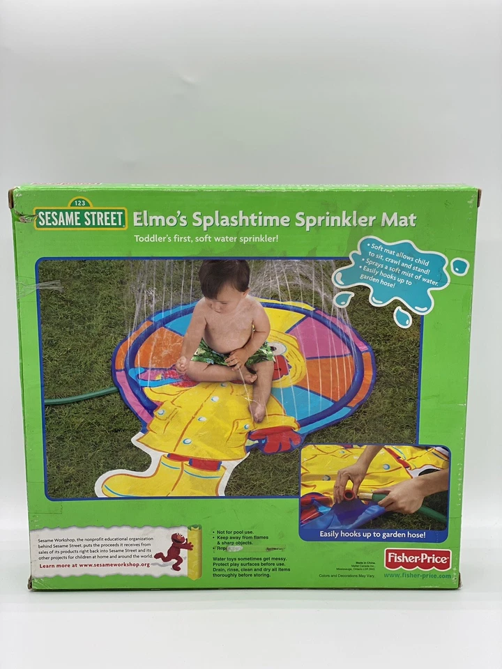 Alfombrilla aspersor Elmo's Splashtime Fisher Price Sesame Street 2007 NUEVA Foto 2 de 4