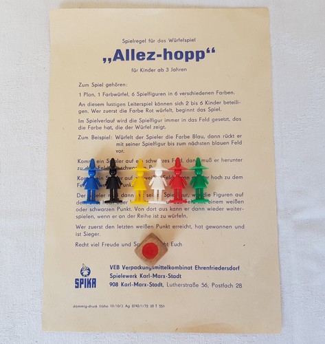 DDR Leiterspiel Allez Hopp Würfelspiel Spika Zirkus Brettspiel - Bild 4 von 8