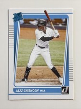 2021 Panini Donruss Jazz Chisholm RC Rated Rookie #58 Miami Marlins