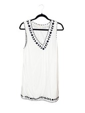 Urban Outfitters Valencia Embroidered Shift Mini Dress Size Medium