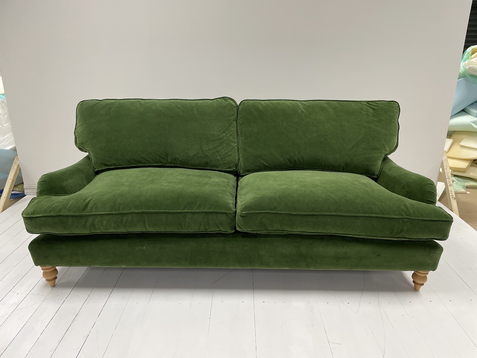 Cotswold Company Morris 4 Seater Sofa in Green Velvet eBay