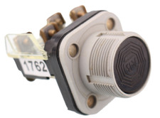 ALLEN BRADLEY FLUSH HEAD PUSH BUTTON 800H-R2 DPST black button contacts A-B