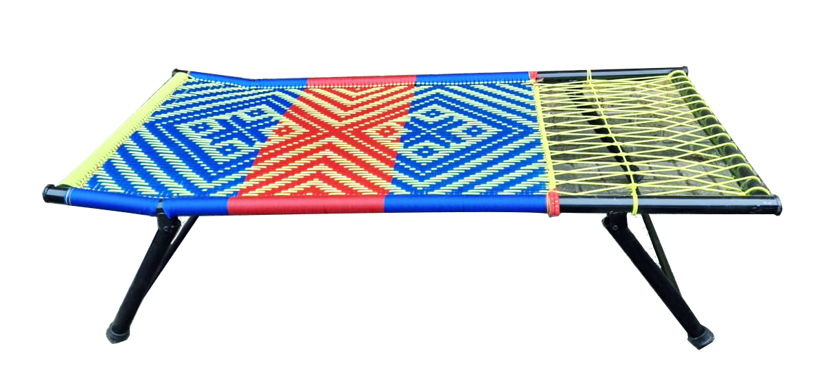 METAL FRAME BED/KHAT MANJI/CHARPAI WITH FOLDING LEGS. eBay